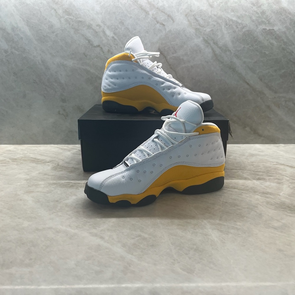 Jordan Kids Shoes White and Yellow